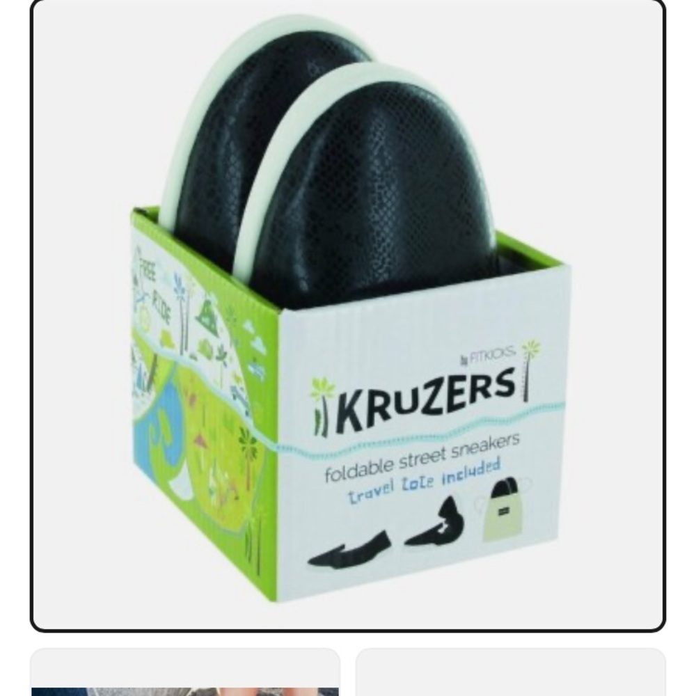 New in Box, Kruzers by FitKicks Foldable Street Sneakers - Black